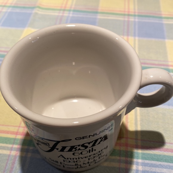Fiestaware 1996 mug. 60 th anniversary logo. Never used. Display use only. - Picture 3 of 6
